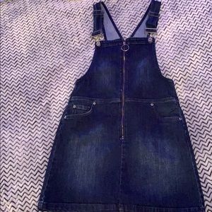 Blue Jean Overall Dress